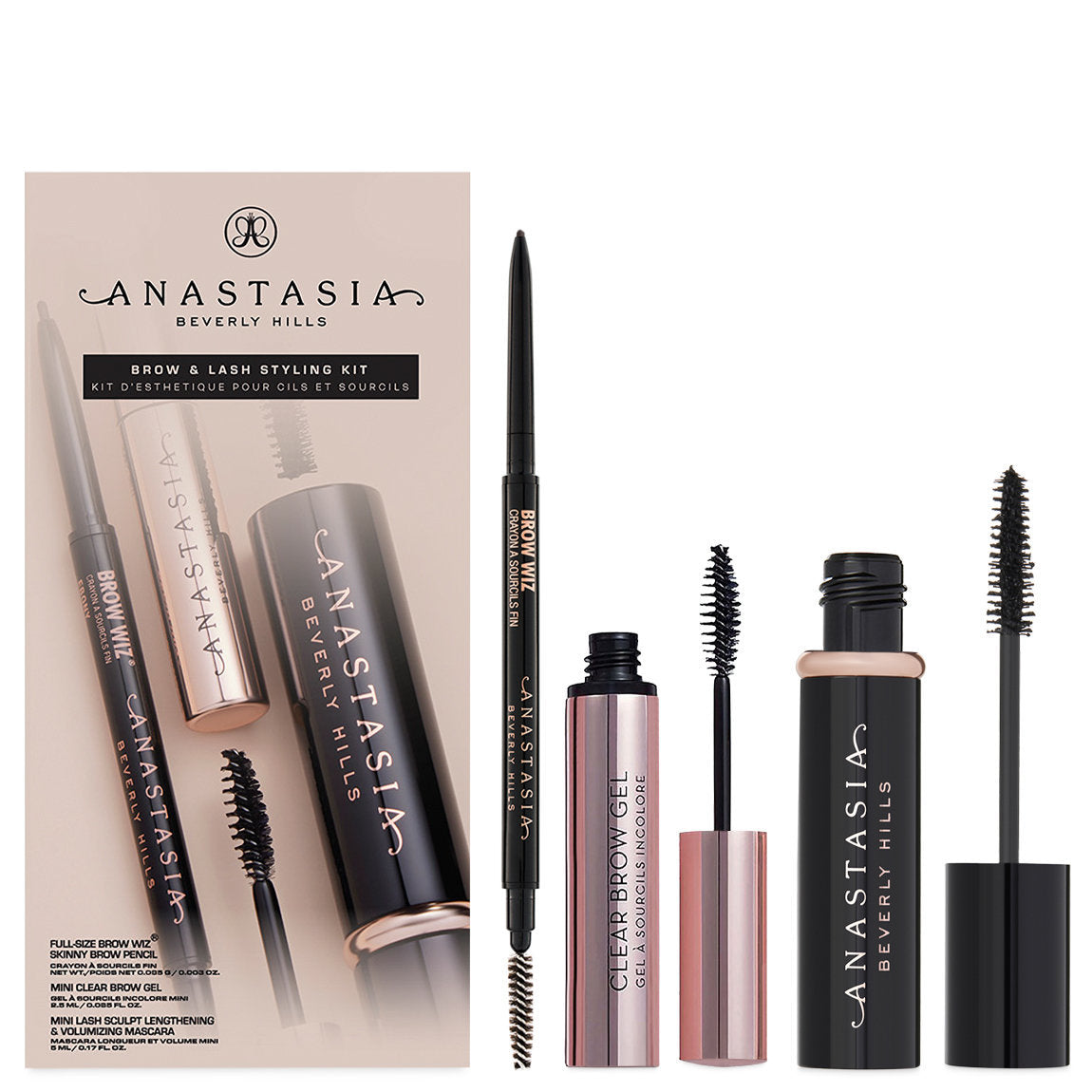 Set de pestañina y lápiz Anastasia
